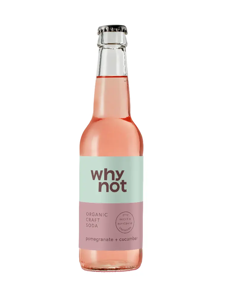 Why Not Soda, Pomegranate + Cucumber 330ml