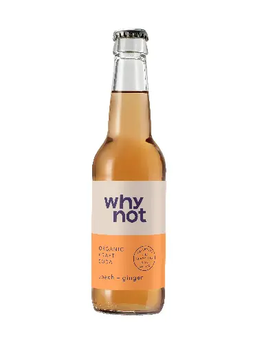 Why Not Soda, Peach + Ginger 330ml